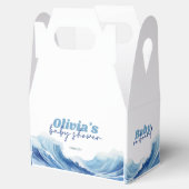 Babydusche an Bord, Surf Baby Dusche Geschenkschachtel (Geöffnet)