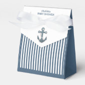 Babydusche Ankerbox und Striped Favor Box Geschenkschachtel (Vorderseite)