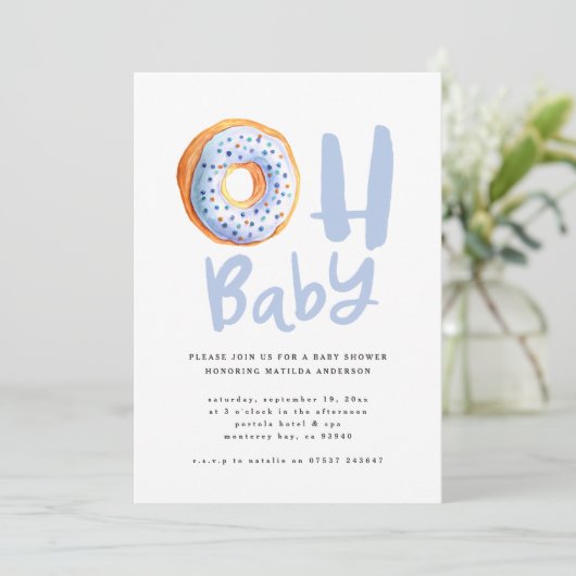 Babydusche Ankündigung (Stehend Vorderseite)