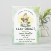 Babydusche Ansammlung Einladung (Stehend Vorderseite)