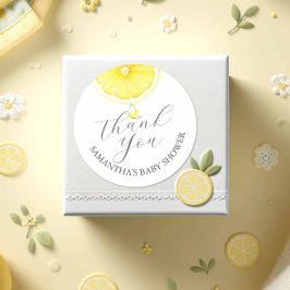 Babydusche Aquarellkleber Runder Aufkleber