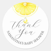 Babydusche Aquarellkleber Runder Aufkleber (Vorderseite)