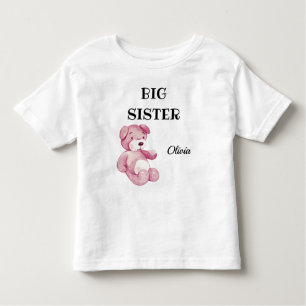 Babydusche Attraktion Niedlich Big Sister 2T bis 5 Kleinkind T-shirt