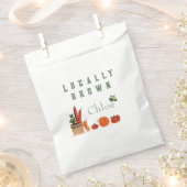 Babydusche auf dem Bauer Geschenktütchen (Ausgeschnitten)