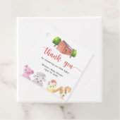 Babydusche auf dem Bauernhof - vielen Dank Geschenkanhänger (Beispiel)