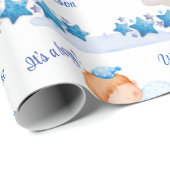 Babydusche auf einer Cloud-Babydusche Geschenkpapier (Rolleneckpunkt)