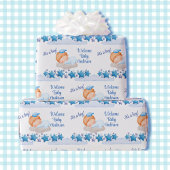 Babydusche auf einer Cloud-Babydusche Geschenkpapier