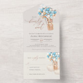 Babydusche aus Bärenblasen in einer Einladung (Innen Boden)