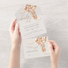 Babydusche aus Bärenblasen in einer Einladung