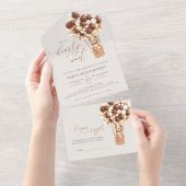 Babydusche aus Bärenblasen in einer Einladung (Abreißen)