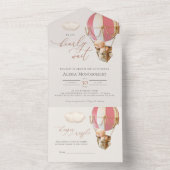 Babydusche aus Bärenblasen in einer Einladung (Innen Boden)