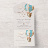 Babydusche aus Bärenblasen in einer Einladung (Innen Boden)