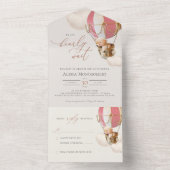 Babydusche aus Bärenblasen in einer Einladung (Innen Boden)