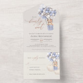 Babydusche aus Bärenblasen in einer Einladung (Innen Boden)