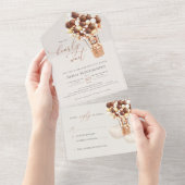 Babydusche aus Bärenblasen in einer Einladung (Abreißen)