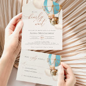 Babydusche aus Bärenblasen in einer Einladung