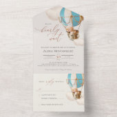 Babydusche aus Bärenblasen in einer Einladung (Innen Boden)