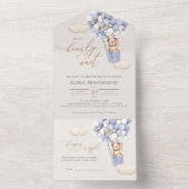 Babydusche aus Bärenblasen in einer Einladung (Innen Boden)