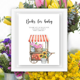 Babydusche aus Blume - Babybücher Poster