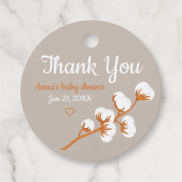 Babydusche aus Cotton Branch Geschenkanhänger