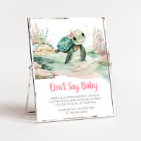 Babydusche aus der Girl Sea Turtle Say nicht Baby