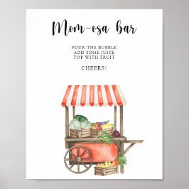 Babydusche aus der Region, Momosa Bar Poster