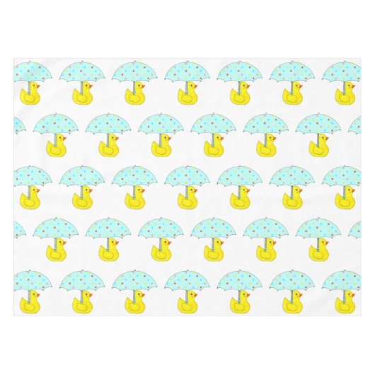 Babydusche aus Gummi mit Regenschirm Tischdecke (Vorderseite (Horizontal))