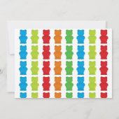 Babydusche aus Gummy Bear Candy Bearly Wait Einladung (Rückseite)