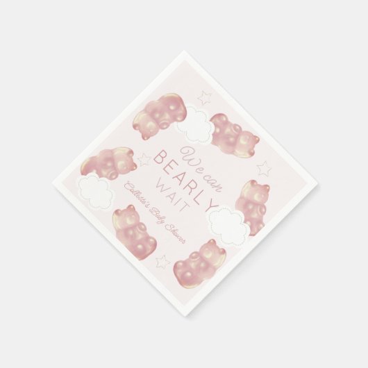 Babydusche aus Gummy Bear Girl Serviette (Ecke)