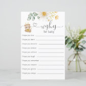 Babydusche aus Honey Bear für Babykarten (Stehend Vorderseite)