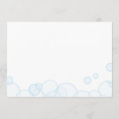 Babydusche aus Kautschuk für Kinderkarten Hinweiskarte (Rückseite)