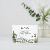 Babydusche aus Kiefernwald Details Begleitkarte (Stehend Vorderseite)