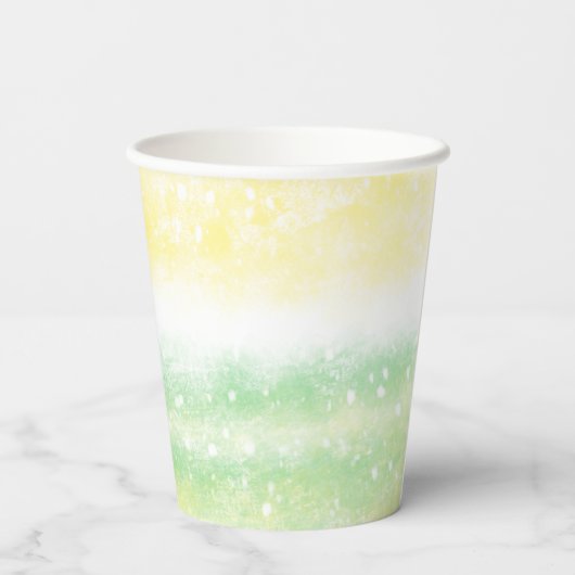 Babydusche aus Llama und Teddy Bear Pappbecher (Rückseite)