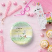 Babydusche aus Llama und Teddy Bear Pappteller (Party)