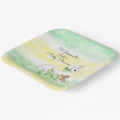 Babydusche aus Llama und Teddy Bear Pappteller (Gewinkelt)