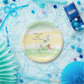 Babydusche aus Llama und Teddy Bear Pappteller (Party)