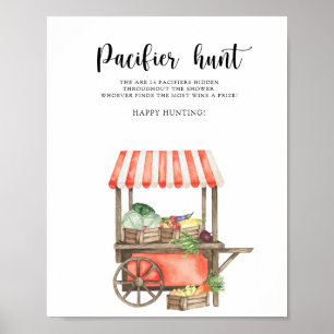 Babydusche aus lokaler Produktion - Schnuller-Jagd Poster