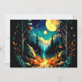 Babydusche aus mystischem Holz Einladung (Rückseite)