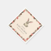 Babydusche aus niedlichem Holz / Sprinkle Serviette (Ecke)