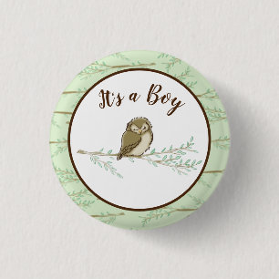 Babydusche aus Owl Woodland Button