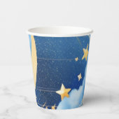 Babydusche aus Sternen und Mond Pappbecher (Rückseite)