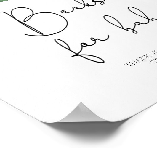 Babydusche aus Zitronenlemon Bücher für Kinder Poster (Ecke)