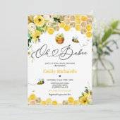 Babydusche Babee Mommy Babydusche Einladung (Stehend Vorderseite)