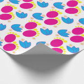 Babydusche Baby Baby Babyfüße farbenfroh Geschenkpapier (Ecke)