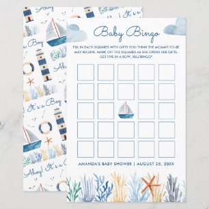 Babydusche Baby Bingo Game