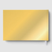 Babydusche 🍼 Baby Bump Foto Monogram Gästebuch (Rückseite)