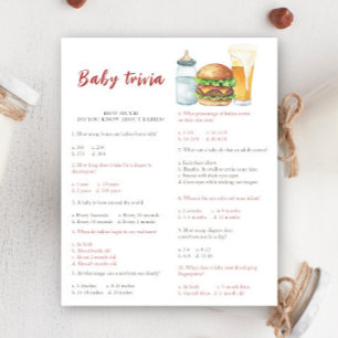 Babydusche - Baby Trivia Game