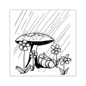 Babydusche - Baby unter Toadstool Gummistempel (Prägung)