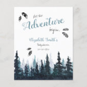 Babydusche Baby Vorhersagen rustikale Abenteuer Th (Rückseite)