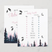 Babydusche Baby Vorhersagen rustikale Abenteuer Th (Vorne/Hinten)